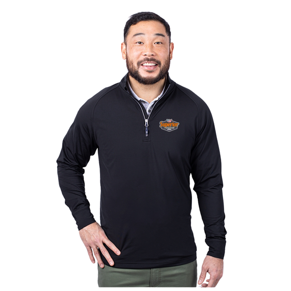 Superior Towing USA: Cutter & Buck Adapt Eco Knit Stretch Recycled Mens Quarter Zip Pullover