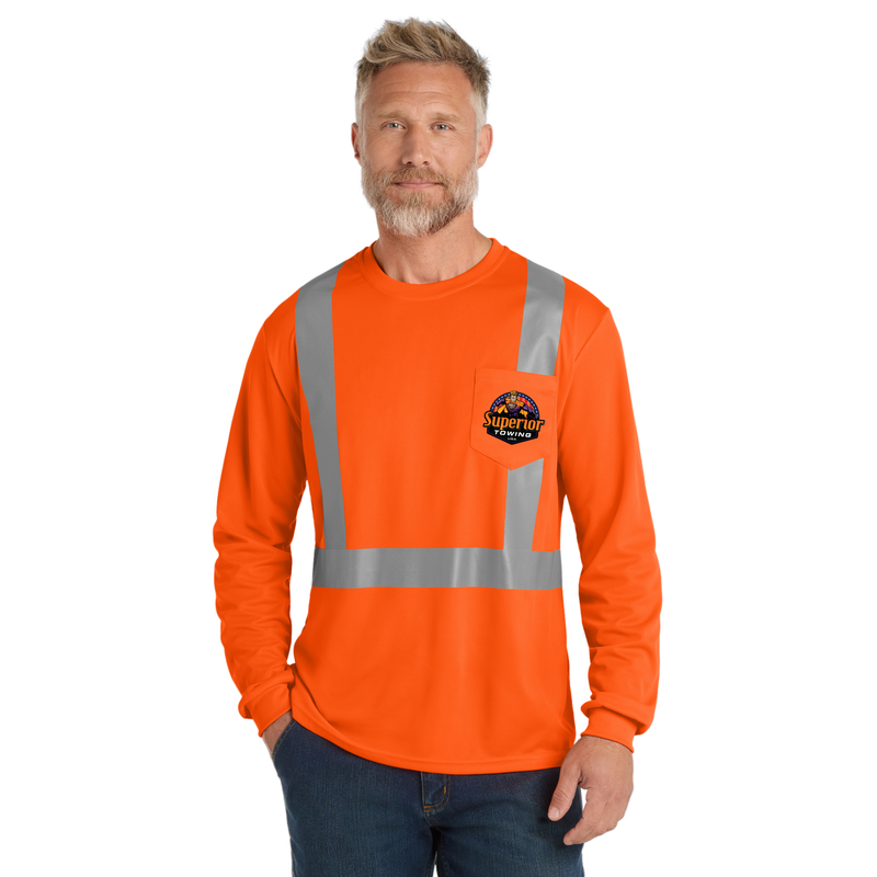 Superior Towing - CornerStone® ANSI 107 Class 2 Mesh Long Sleeve Tee