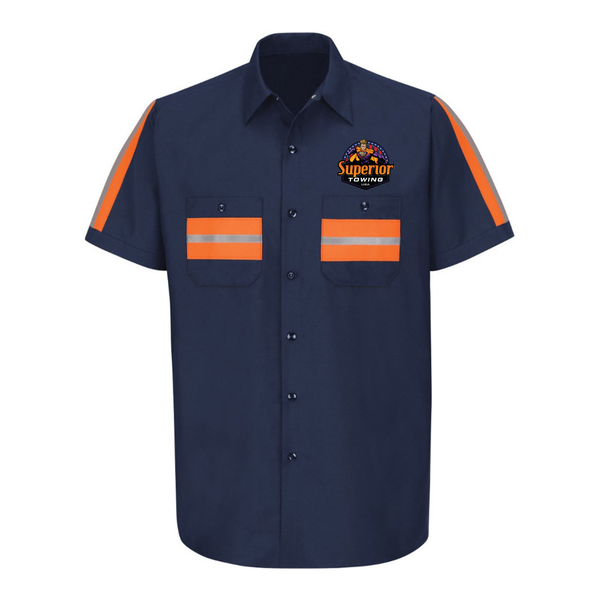 Superior Towing - Men's Tall Enhanced Visibility Industrial Work Shirt