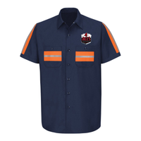 4 Aces Towing - Men's Tall Enhanced Visibility Industrial Work Shirt